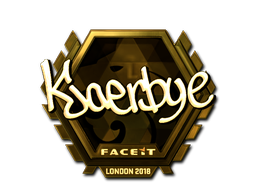 Aufkleber | Kjaerbye (Gold) | London 2018