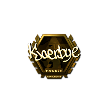 Sticker | Kjaerbye (Gold) | London 2018 image 360x360