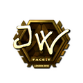 Sticker | JW (Gold) | London 2018 image 120x120