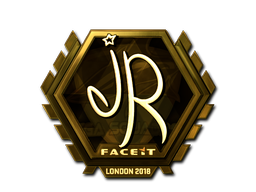 Aufkleber | jR (Gold) | London 2018