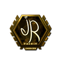 Sticker | jR (Gold) | London 2018 image 120x120