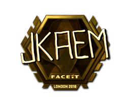 Sticker | jkaem (Gold) | London 2018