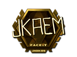 Adesivo | jkaem (Dourado) | Londres 2018