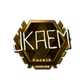 Sticker | jkaem (Gold) | London 2018 image 120x120