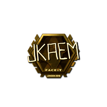 Sticker | jkaem (Gold) | London 2018 image 360x360