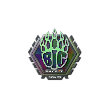 Sticker | BIG (Holo) | London 2018 image 360x360