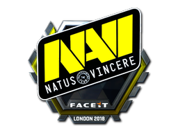 Klistremerke | Natus Vincere (folie) | London 2018