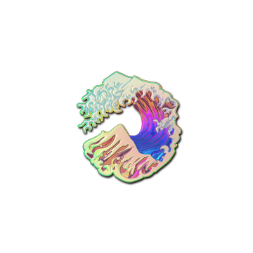 Sticker | Great Wave (Holo) image 360x360