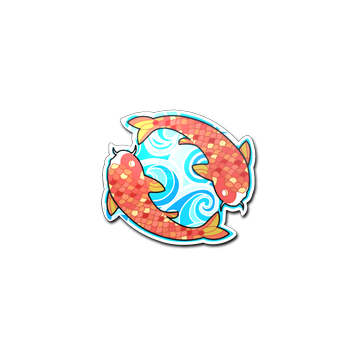 Sticker | Twin Koi image 360x360