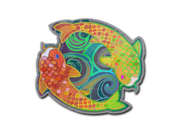 Klistermärke | Twin Koi (Holo)