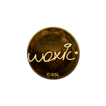 Sticker | woxic (Gold) | Katowice 2019 image 360x360