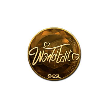 Sticker | WorldEdit (Gold) | Katowice 2019 image 360x360