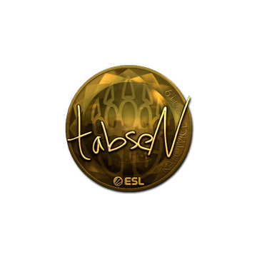 Sticker | tabseN (Gold) | Katowice 2019 image 360x360