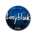 Sticker | tonyblack (Foil) | Katowice 2019 image 120x120