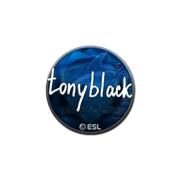 Sticker | tonyblack (Foil) | Katowice 2019 image 360x360