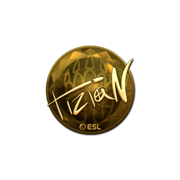 Sticker | tiziaN (Gold) | Katowice 2019 image 360x360