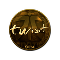 Sticker | twist (Gold) | Katowice 2019 image 120x120