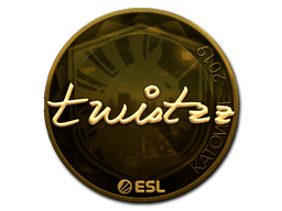 Sticker | Twistzz (Goud) | Katowice 2019