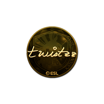 Sticker | Twistzz (Gold) | Katowice 2019 image 360x360