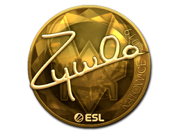 Aufkleber | ZywOo (Gold) | Kattowitz 2019