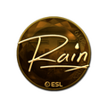 Sticker | rain (Gold) | Katowice 2019 image 120x120