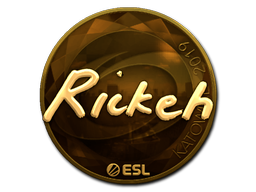 Adesivo | Rickeh (Dourado) | Katowice 2019