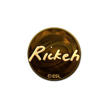 Sticker | Rickeh (Gold) | Katowice 2019 image 360x360