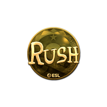 Sticker | RUSH (Gold) | Katowice 2019 image 360x360
