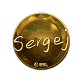 Sticker | sergej (Gold) | Katowice 2019 image 120x120