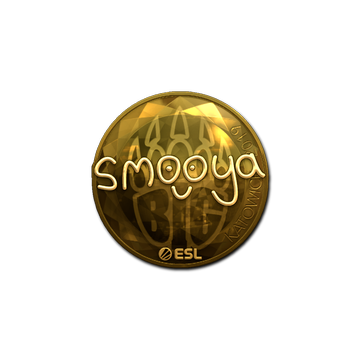 Sticker | smooya (Gold) | Katowice 2019 image 360x360