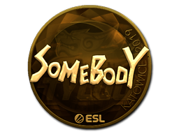 Klistermærke | somebody (Guld) | Katowice 2019