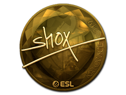 ステッカー | shox (Gold) | Katowice 2019