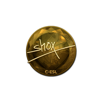 Sticker | shox (Gold) | Katowice 2019 image 360x360