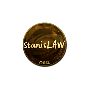 Sticker | stanislaw (Gold) | Katowice 2019 image 360x360