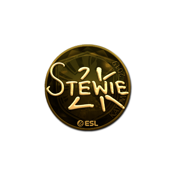Sticker | Stewie2K (Gold) | Katowice 2019 image 360x360