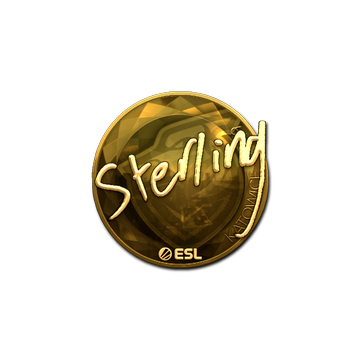 Sticker | sterling (Gold) | Katowice 2019 image 360x360