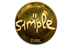 Sticker | s1mple (Gold) | Katowice 2019