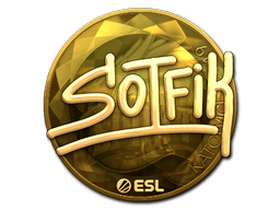 Aufkleber | S0tF1k (Gold) | Kattowitz 2019