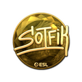Sticker | S0tF1k (Gold) | Katowice 2019 image 120x120