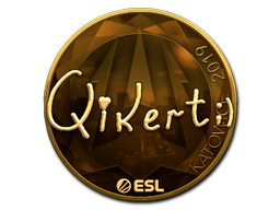 Sticker | qikert (Goud) | Katowice 2019