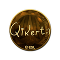 Sticker | qikert (Gold) | Katowice 2019 image 120x120