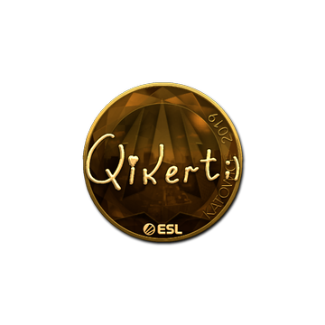 Sticker | qikert (Gold) | Katowice 2019 image 360x360