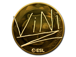 Sticker | VINI (Goud) | Katowice 2019