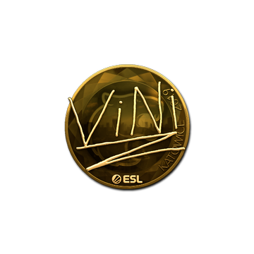 Sticker | VINI (Gold) | Katowice 2019 image 360x360