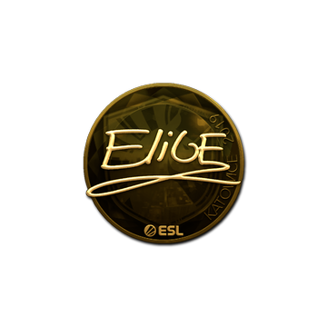 Sticker | EliGE (Gold) | Katowice 2019 image 360x360