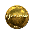 Sticker | electronic (Gold) | Katowice 2019 image 120x120