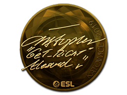 Aufkleber | GeT_RiGhT (Gold) | Kattowitz 2019