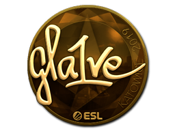 貼紙 | gla1ve（黃金）| Katowice 2019