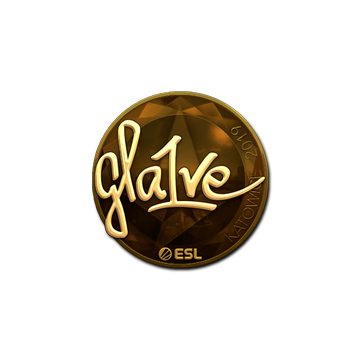 Sticker | gla1ve (Gold) | Katowice 2019 image 360x360