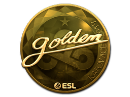 Klistermærke | Golden (Guld) | Katowice 2019